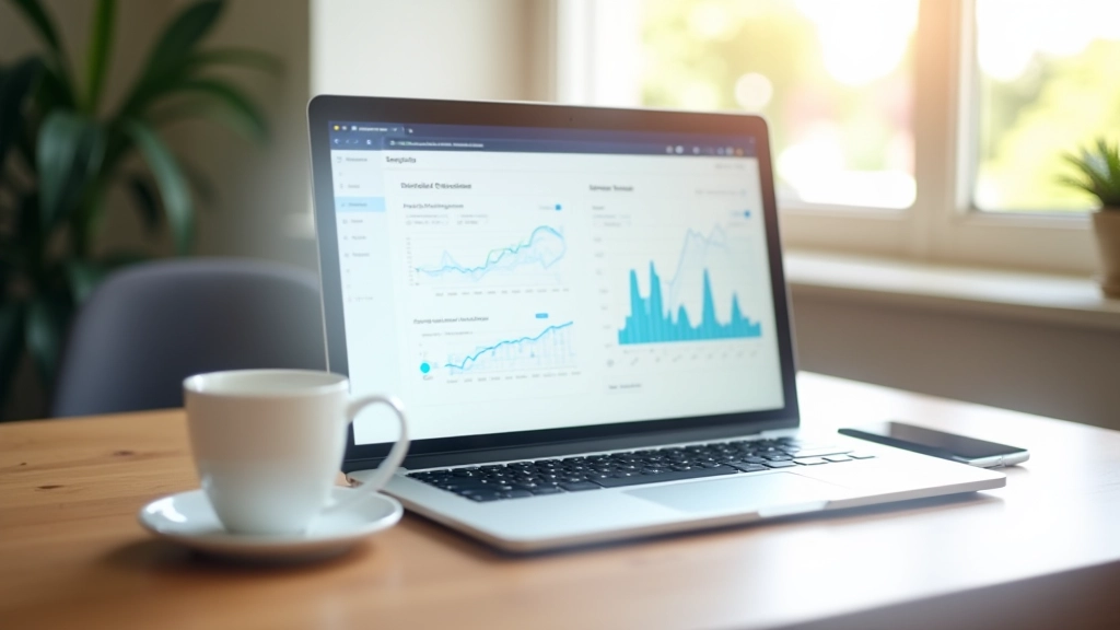 Tableau de bord analytique affichant les revenus générés par les services numériques et les métriques de rentabilité